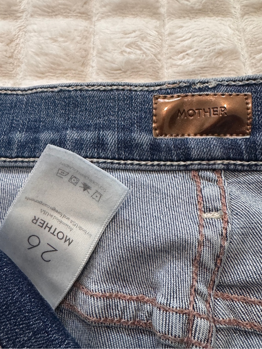 Mother 26 The Insider Crop Step Chew Jeans ~ Dancing On Coals Ankle Distressed - Picture 10 of 11